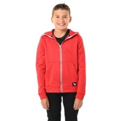 Bauer Fleece Zip Hoody Rot Junior