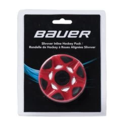Bauer Inlinehockey Puck Slivvver Rot